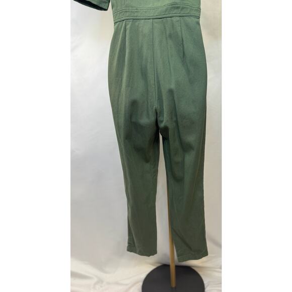 Day + Moon Utility Jumpsuit in Olive Green - Picture 8 of 16